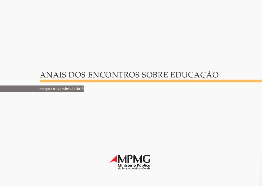 Anais dos encontros sobre educação