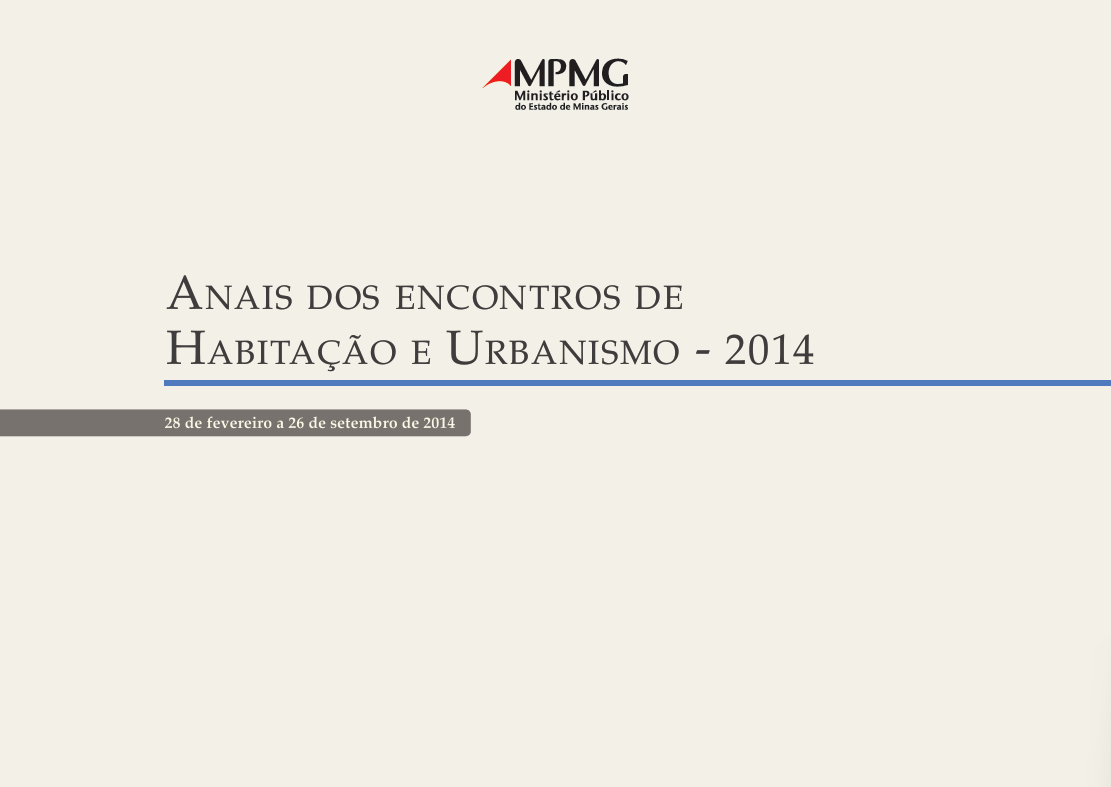 Anais dos encontros de habitação e urbanismo – 2014