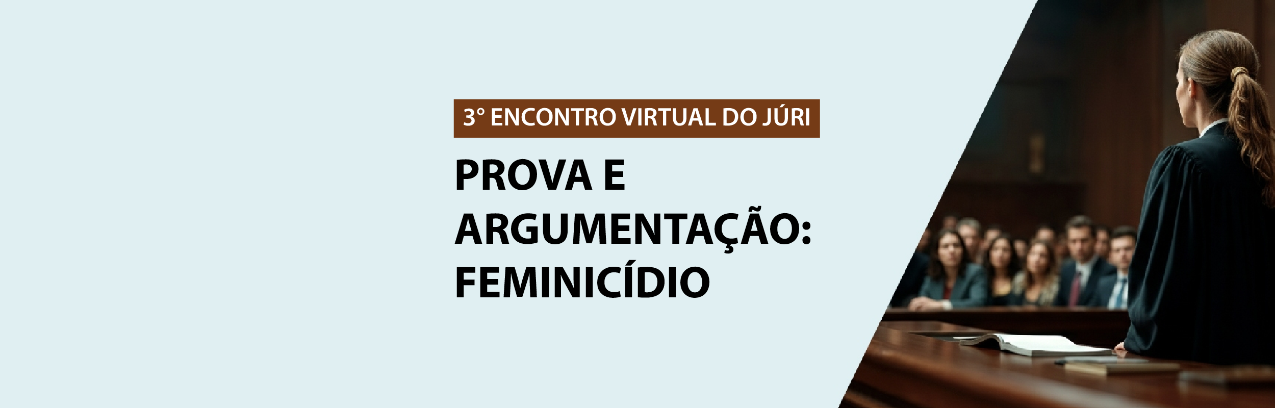 3º Encontro Virtual do Júri – Prova e argumentação: Feminicídio